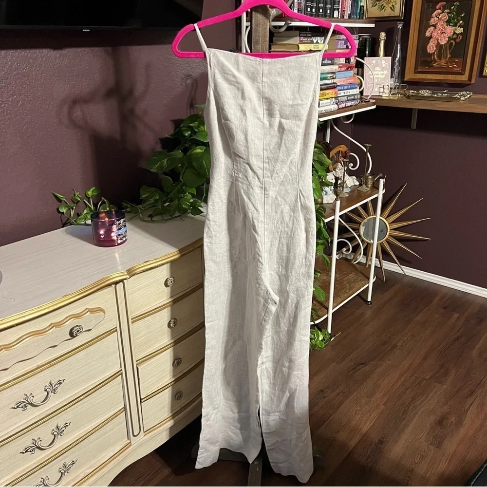 Reformation Overland Linen Jumpsuit Size 2